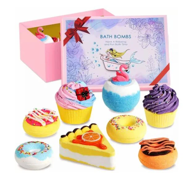 CupCake Donut Shaped Bath Bomb Set CupCake Donut Shaped Bath Bomb Set