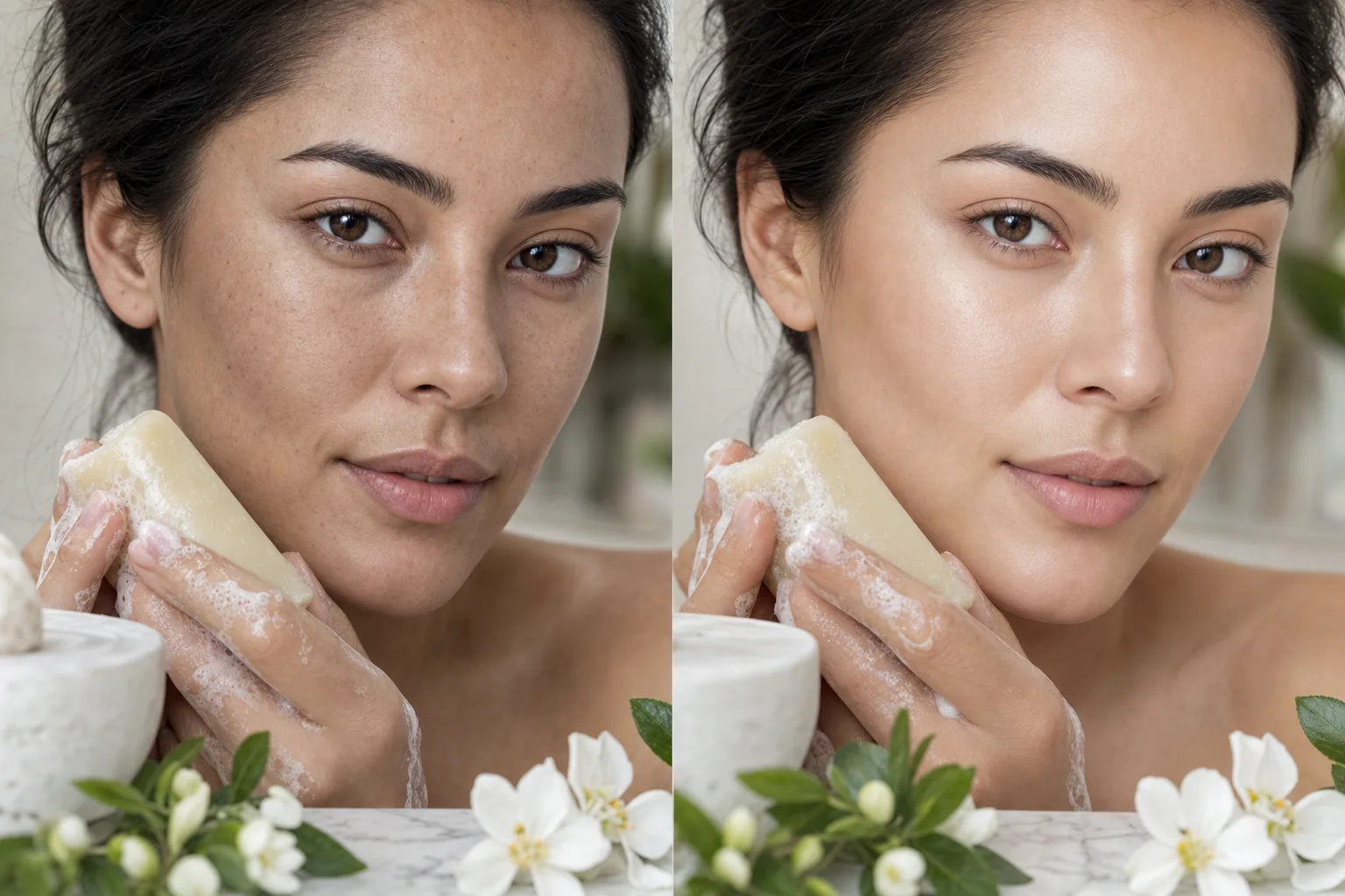 use kojic acid soap before and after