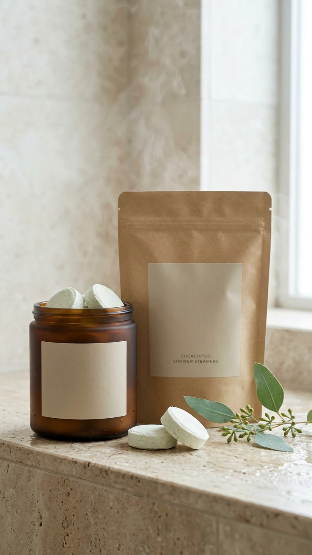 eucalyptus-shower-steamers-in-amber-jar-and-kraft-pouch-1 eucalyptus-shower-steamers-in-amber-jar-and-kraft-pouch-1
