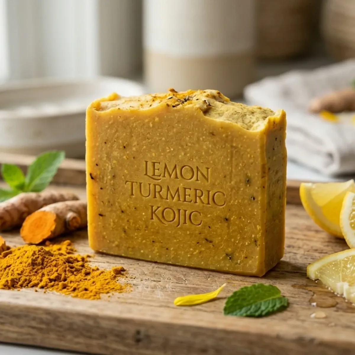 OEM Lemon Turmeric Kojic Acid Soap - POLEVIEW