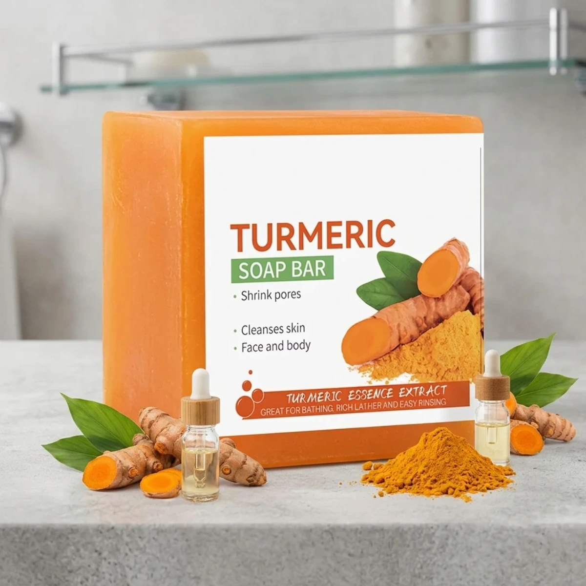 Customized Turmeric Soap Bar​ - Image 2